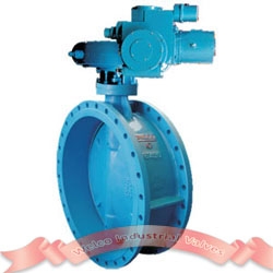 Electric double eccentric butterfly valve