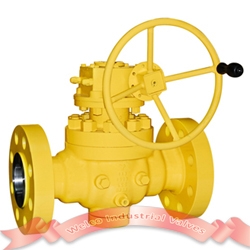 Flange top entry ball valve