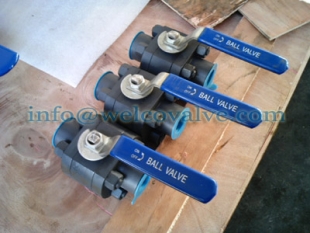 3-pcs compact forged body ball valve