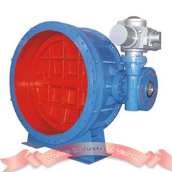 Large motorized butterfly valve 