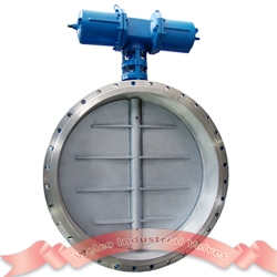 Pneumatic ventilation butterfly valve