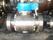 Ball valve, 3-pc body forged stainless steel F316