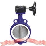 concentric butterfly valve with PTFE lined and stainless steel disc